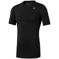 Koszulki męskie - Reebok Męski T-shirt Wor Sl Ss Sld Comp XS czarny - miniaturka - grafika 1