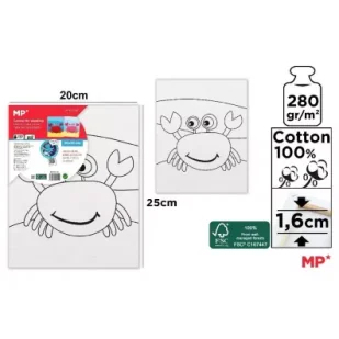 Mp Main Paper Płótno do malowania krab 20x25cm - Farby i media malarskie - miniaturka - grafika 1