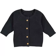 Swetry damskie - Müsli by Green Cotton kardigan z dzianiny dla niemowląt, niebieski (Night Blue), 68 - miniaturka - grafika 1