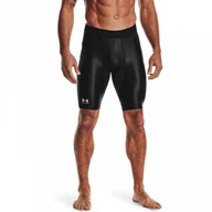 Spodnie sportowe męskie - Męskie legginsy krótkie treningowe Under Armour UA Hg Isochill Long Shorts - czarne - UNDER ARMOUR - miniaturka - grafika 1