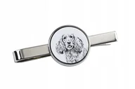 Spinki do mankietów i krawatów - Cocker spaniel angielski - spinka do krawata z psem, personalizowany klips - miniaturka - grafika 1