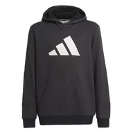 Bluzy sportowe damskie - Bluza adidas Future Icons 3-Stripes Hooded HA3930 - czarna - Adidas - miniaturka - grafika 1