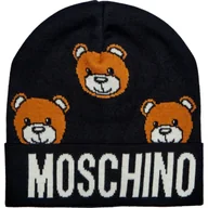 Czapki damskie - Moschino Czapka z dodatkiem wełny - miniaturka - grafika 1