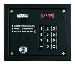 Laskomex CP-2503TP czarna Panel audio z czytnikiem kluczy "Dallas"  - Akcesoria do domofonów i wideodomofonów - miniaturka - grafika 1