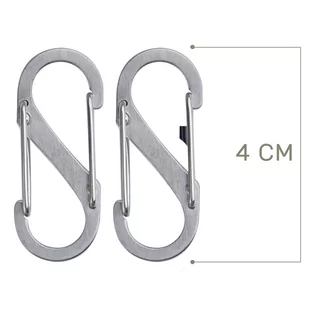 Nite Ize - S-Biner #1 - Stalowy - 2 Pack - SB1-2PK-11 - Sprzęt wspinaczkowy - miniaturka - grafika 1