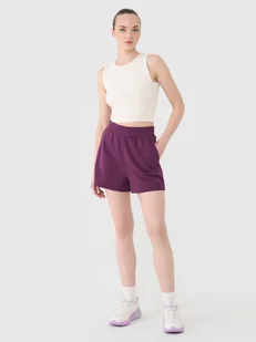 4F Spodenki dresowe damskie - fioletowe S - Spodenki damskie 4F Spodenki dresowe damskie - fioletowe S - Spodenki damskie - miniaturka - grafika 1