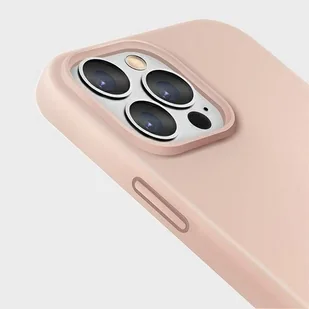 UNIQ etui Lino iPhone 13 Pro / 13 6,1" różowy/blush pink - Etui i futerały do telefonów - miniaturka - grafika 5