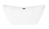 Wanny - Corsan Wanna wolnostojąca NAUTI 160x75 z wykończeniem czarnym E-043L - miniaturka - grafika 1