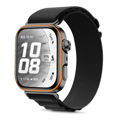 Pasek TECH-PROTECT Nylon Pro do Huawei Watch Fit 3/4/4 Pro/5/5 Pro Czarny