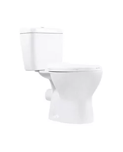 Lavita Zeta Rim Zestaw Toaleta WC stojąca kompakt bez kołnierza + deska wolnoopadająca biały połysk 5900378310426 - odbiór osobisty: Kraków, Warszawa - Kompakty WC - miniaturka - grafika 1