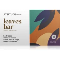 Mydła - Attitude Leaves Bar Orange Cardamon mydło w kostce do ciała 113 g - miniaturka - grafika 1