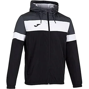 Joma Męska kurtka przeciwdeszczowa Crew Iv czarny czarny/antracytowo-szary M - Kurtki męskie - miniaturka - grafika 1