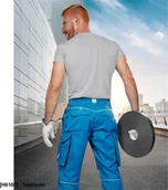 Odzież robocza - Ardon SUMMER - modne spodnie do pasa, dopracowana sylwetka, odblaskowe elementy - niebieski 170-190 46 46 - miniaturka - grafika 1