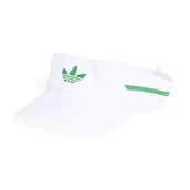 Czapki damskie - Damska czapka z daszkiem adidas Tennis Originals Climacool Visor White / Green - miniaturka - grafika 1