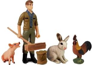 Zestaw Figurek Farma Zwierzęta Domowe Rolnik - Mały naukowiec - miniaturka - grafika 5