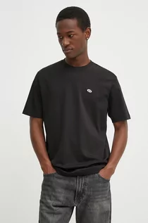 Koszulki męskie - Diesel t-shirt bawełniany T-JUST-DOVAL-PJ MAGLIETTA męski kolor czarny gładki A03819.0AIJU - grafika 1