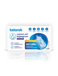 Katarek Secure+ Roztwór soli fizjologiczny NaCl 0,9% 20x5ml - Inne akcesoria do pielęgnacji dzieci - miniaturka - grafika 1