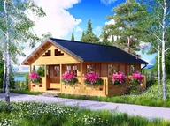 Altany ogrodowe - Domek z antresolą Frigg, drewniany 68m2 - Nordenwood - miniaturka - grafika 1