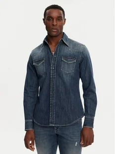 Dolce&Gabbana Koszula jeansowa G5JC8D G8GW9 Granatowy Regular Fit - Koszule męskie - miniaturka - grafika 1