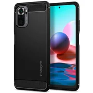 Szkła hartowane na telefon - Spigen Rugged Armor Etui do Xiaomi Redmi Note 10/10S Matte Black spi_20210531150223 - miniaturka - grafika 1