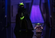 Plakaty - Palpatin Kermit Żaba i Grogu, Star Wars i Ulica Sezamkowa - plakat Wymiar do wyboru: 59,4x42 cm - miniaturka - grafika 1