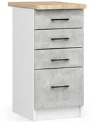 Szafki kuchenne - Dolna szafka kuchenna w kolorze betonu W7-L35 - miniaturka - grafika 1