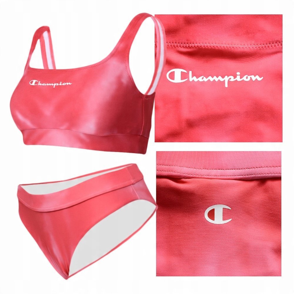 Champion Top Kąpielowy Różowy Tie-Dye 115170 Rozmiar L