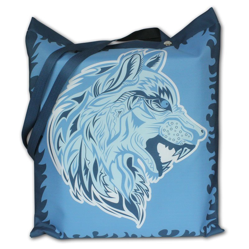 Torba impregnowana zapinana Niebieski wilk