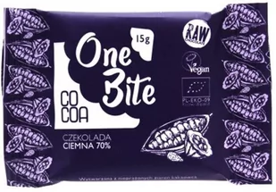 Cocoa ONE BITE CZEKOLADA GORZKA 70% BIO 15 g - - Czekolada - miniaturka - grafika 1