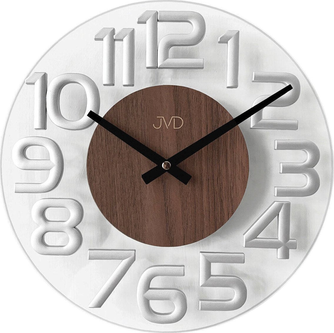 JVD Zegar ścienny HT098.4 szklany 32 cm .