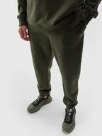 Spodnie sportowe męskie - 4F Spodnie dresowe w kolorze khaki - miniaturka - grafika 1