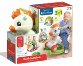 Chodziki - INTERAKTYWNY KONIK MARCINEK 3W1 JEŹDZIK KOŁYSANIE NA BIEGUNACH CLEMENTONI - miniaturka - grafika 1