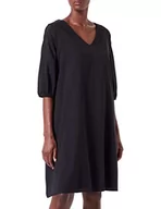 Sukienki - TOM TAILOR Damski sukienka midi 1032207, 14482 - Deep Black, 36 - miniaturka - grafika 1