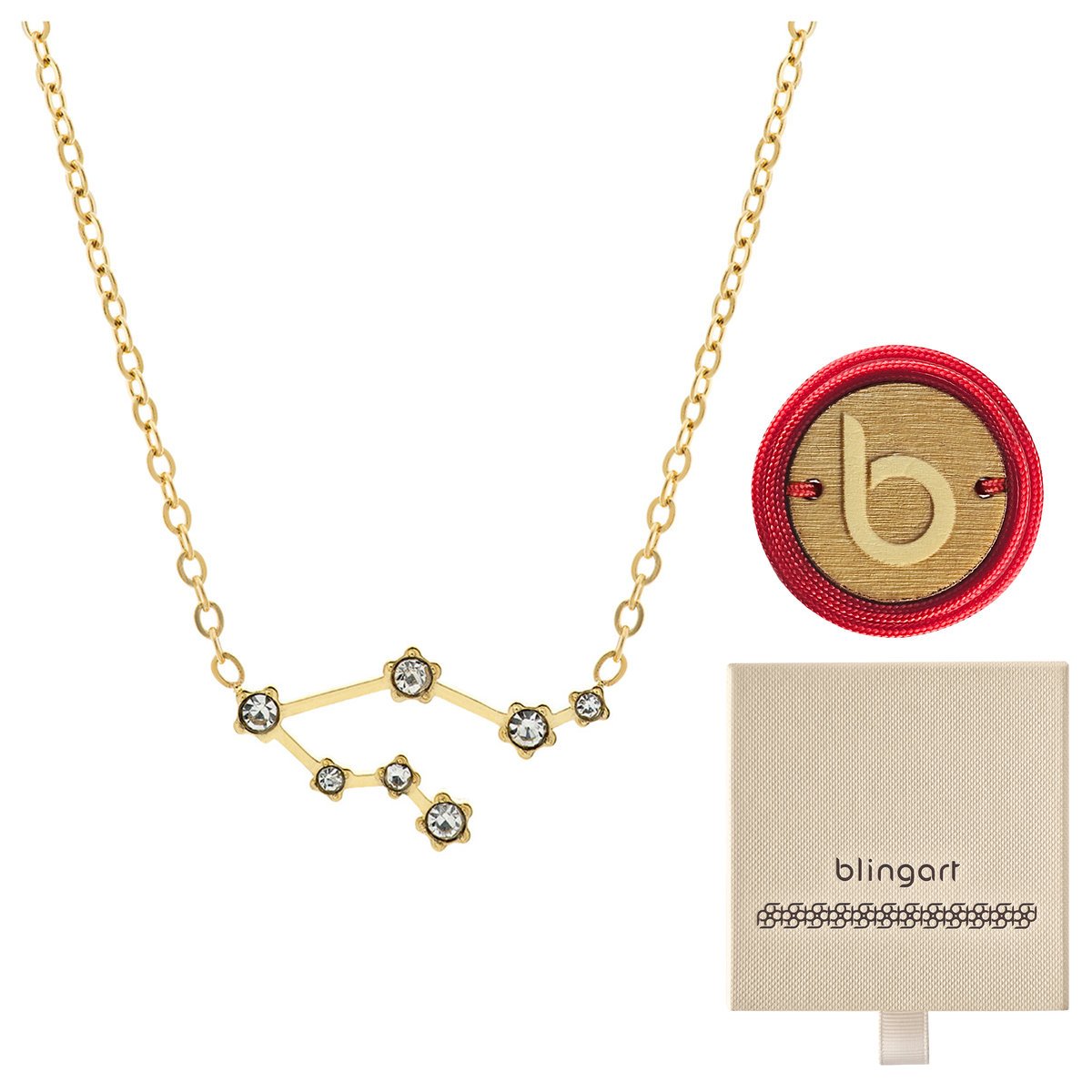 Naszyjnik łańcuszek celebrytka KONSTELACJA BLIŹNIĘ