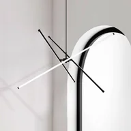 Lampy sufitowe - Viokef Lampa wisząca Sandy, czarny, salon / jadalnia, aluminium, nowoczesny - miniaturka - grafika 1