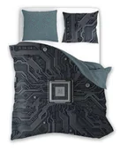 Pościel dla dzieci - POŚCIEL bawełniana AI Sztuczna inteligencja Technologia 160x200 cm ŚWIECĄCA - miniaturka - grafika 1