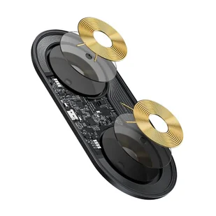 Baseus Simple 2w1 ładowarka bezprzewodowa Qi do telefonu i słuchawek AirPods 15W czarno-przezroczysty (WXJK-A01) hurtel-54063-0 - Ładowarki do telefonów - miniaturka - grafika 30