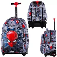 Plecaki szkolne i tornistry - CoolPack Plecak Disney Na Kółkach Jack Spiderman Black - miniaturka - grafika 1