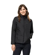 Kurtki damskie - Jack Wolfskin Bergland damska kurtka hardshellowa, czarna, XS - miniaturka - grafika 1