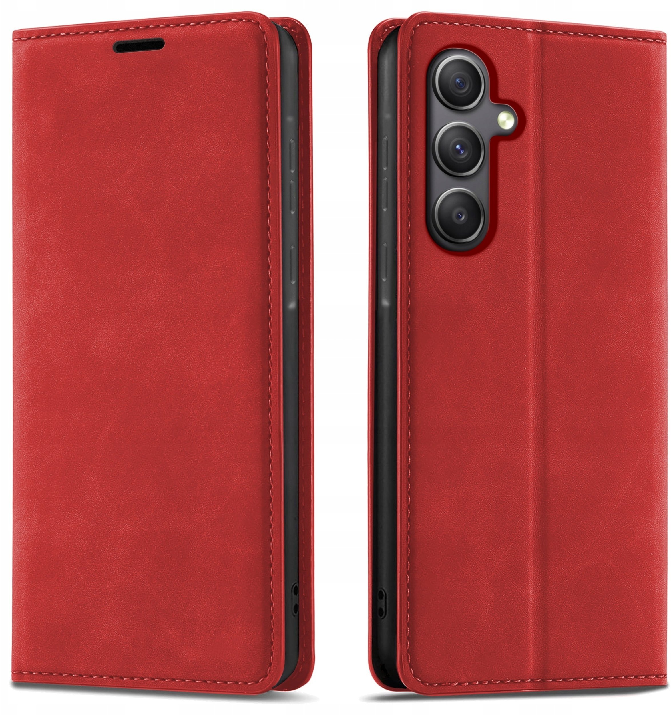 krainaGSM Etui Z Klapką Do Samsung A34 5G Zamykane, Magnetyczne Kabura + Szkło