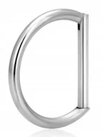 Kolczyki - Tytanowy Kolczyk Clicker PIERCING w kształcie litery D HELIX Lobe 1,2/8 - miniaturka - grafika 1