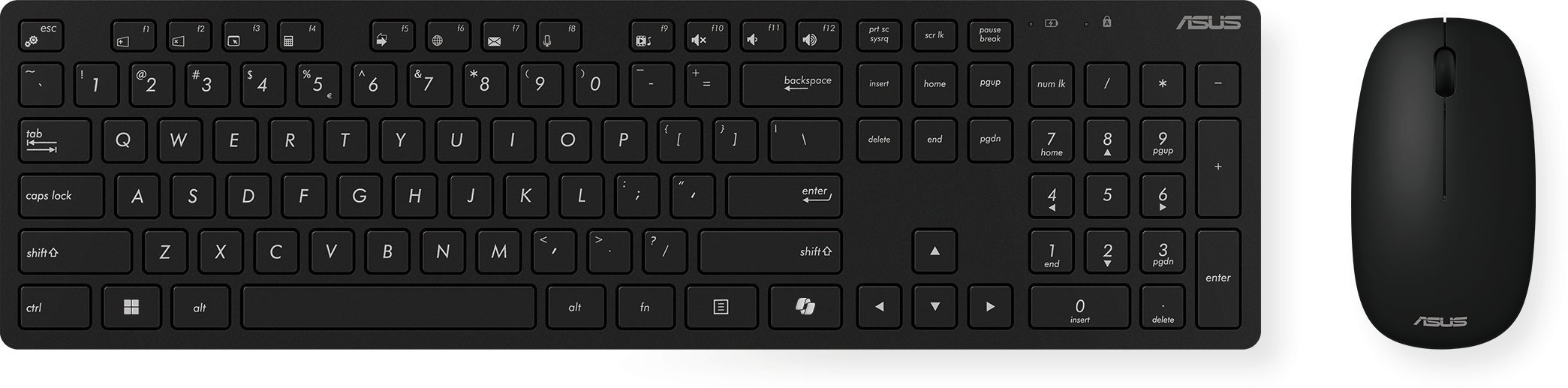 Asus W5000 wireless Keyboard+Mouse dt. COPILOT Layout blk 90XB0430-BKM3J0