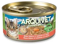 Mokra karma dla kotów - Arquivet Puszka dla kota o smaku tuńczyka i łososia 80 g - miniaturka - grafika 1