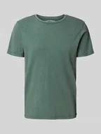 Koszulki męskie - T-shirt z detalem z logo - miniaturka - grafika 1