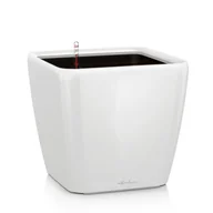 Donice - Lechuza LECHUZA "QUADRO Premium LS 21" naczynie na rośliny z systemem nawadniania ziemi, biały wysoki połysk 16120 - miniaturka - grafika 1