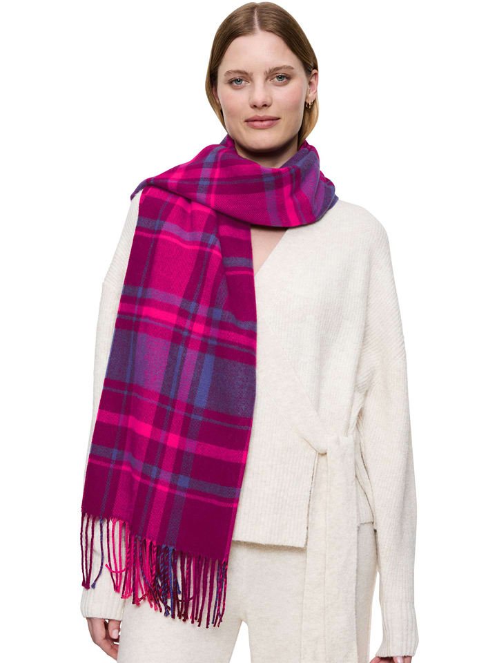 Triumph Szal w kolorze różowo-niebieskim