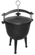 Kociołki - GRILL CHEF Kociołek myśliwski żeliwny 4,5L - miniaturka - grafika 1