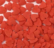 Dodatki do ciast w proszku - POSYPKA CUKROWA - SERCA SERDUSZKA czerwone - 50g - miniaturka - grafika 1