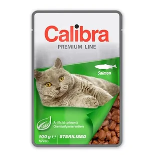 Calibra Cat Sterilised Salmon 100g kompletna mokra karma dla sterylizowanych i kastrowanych kotów, z łososiem - Mokra karma dla kotów - miniaturka - grafika 1