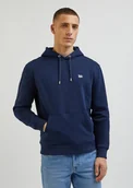 Bluzy męskie - LEE PLAIN HOODIE MĘSKA BLUZA Z KAPTUREM EMPEROR NAVY L80YRFA67 - Lee - miniaturka - grafika 1